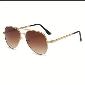 Gold Aviator Sunglasses
